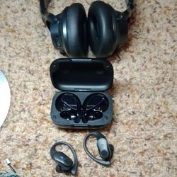 Pair Bluetooth Rechargeable Headphones 