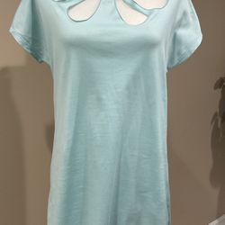 ❄️SPORTMAX Women’s Stretchy Keyhole Long Shirt/Tunic, Size L