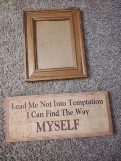 frame and  plaque