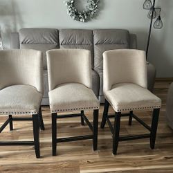 3 Used Barstools 24 In Approximately 