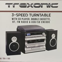 Trexonic 3-speed Turntable 