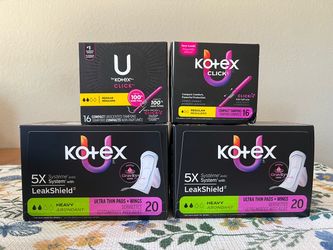 Kotex Bundle – Tampons & Pads (4 Boxes)