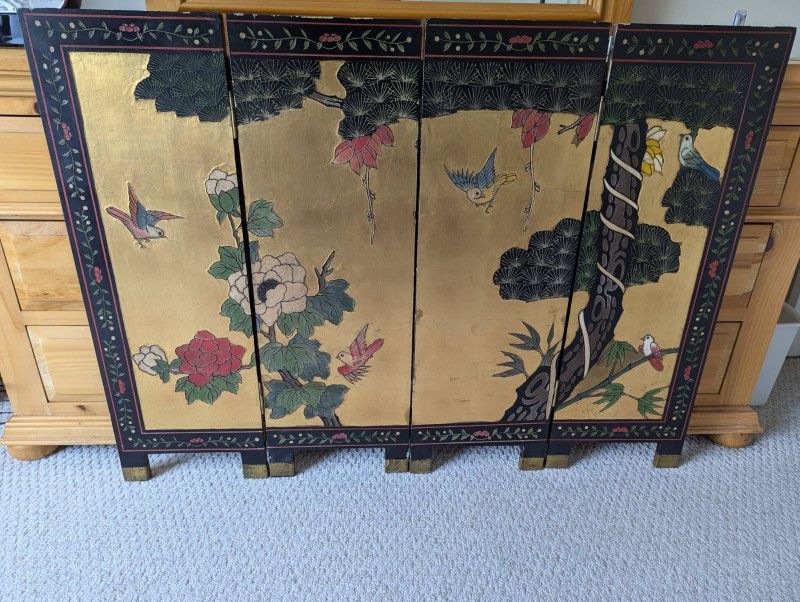 Painted Folding Screen