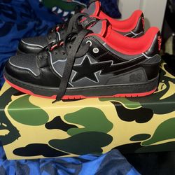 Bape Shoes Black Sk8 STA #4 Sneakers
