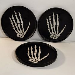 Set Of 8 Skeleton Threshold Plates