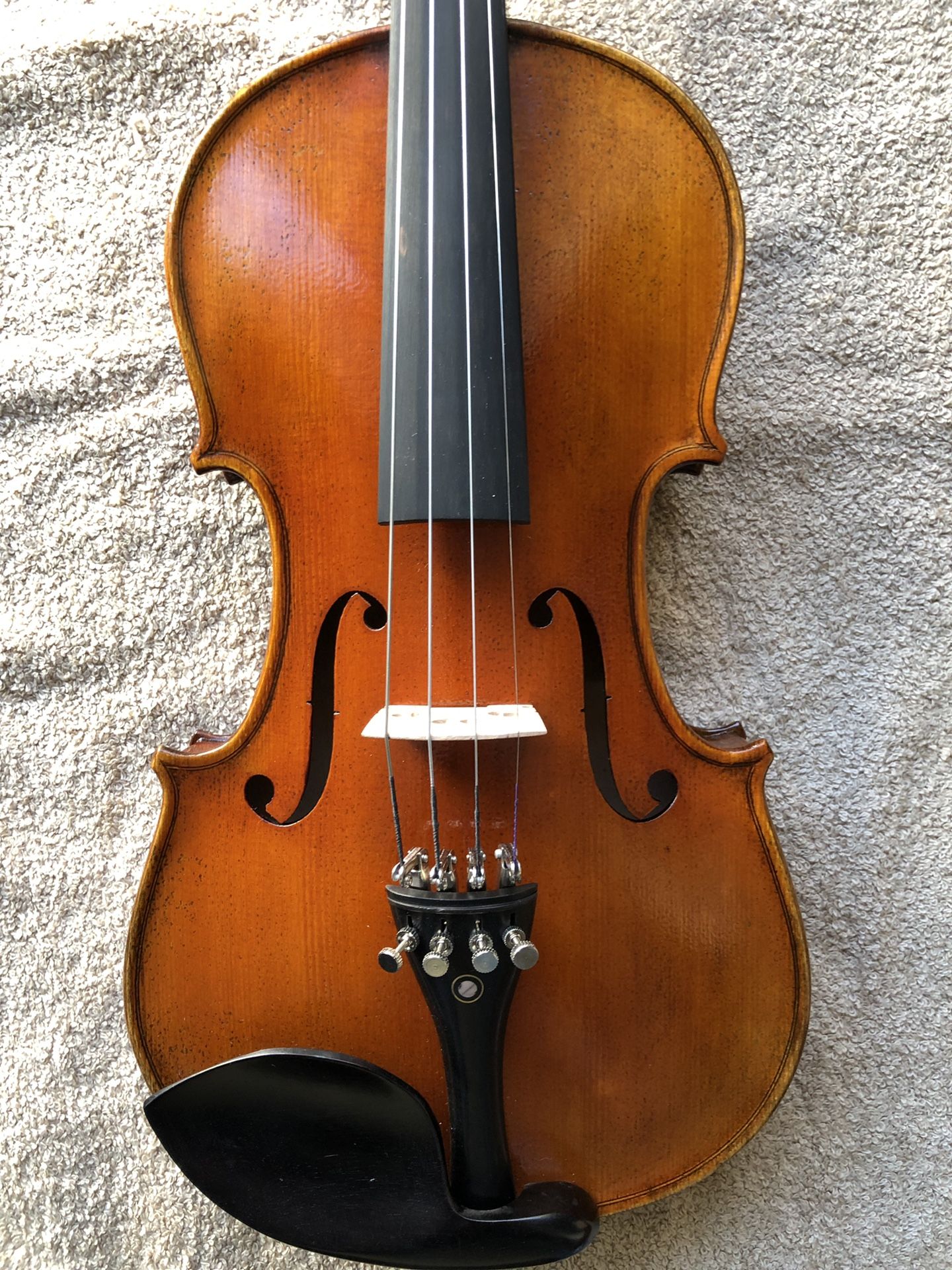 Old Italian style varnish violin