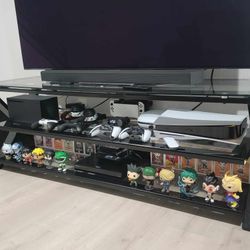 Glass TV stand