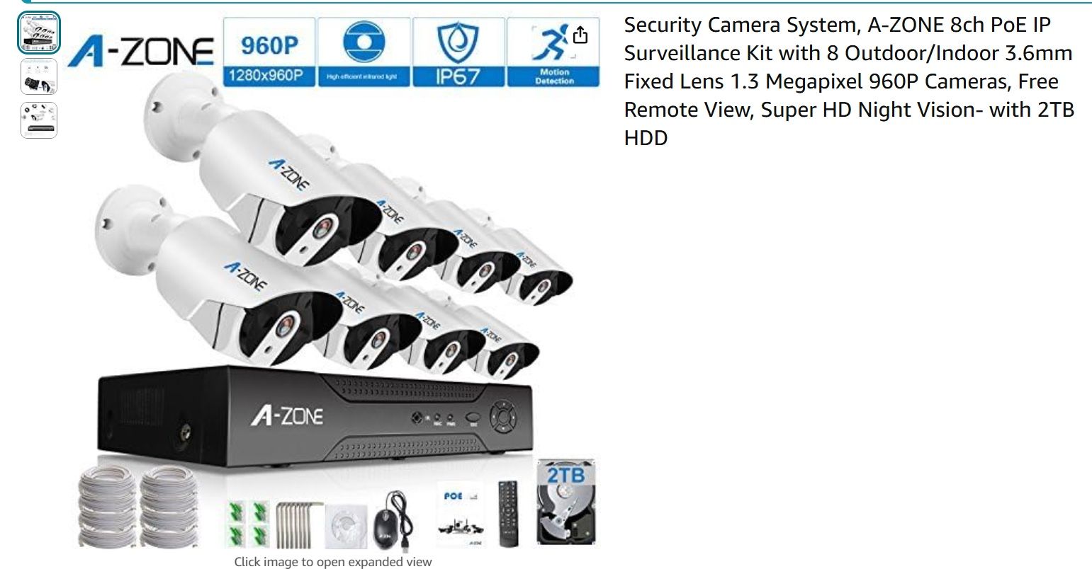 Azone 8 Camera security System