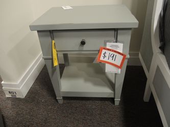 Davis Home Northport 1 Drawer Nightstand - Sage Gray | Bedside Table | Bedside Cabinet