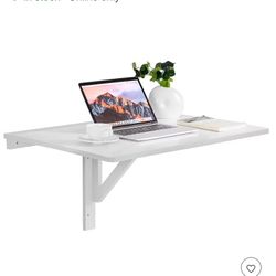 Wall-Mounted Drop-Leaf Folding Table Desk