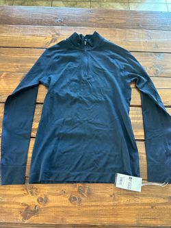 Figs Navy Blue 1/4 Zip Seamless Underscrub
