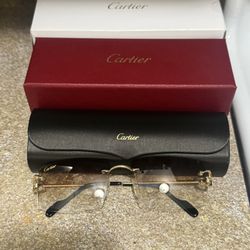 Cartier wire Glasses AUTHENTIC 