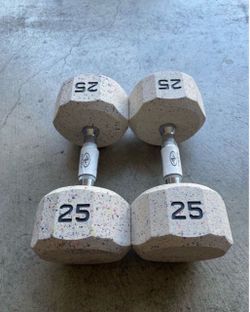 Athletic Works Relift 25LB Rubber-Coated Dumbbell