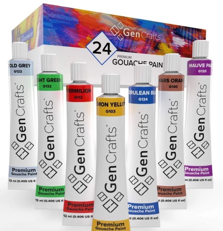 GENCRAFTS GOUACHE PAINT - QUALITY NON TOXIC PIGMENT PAINTS