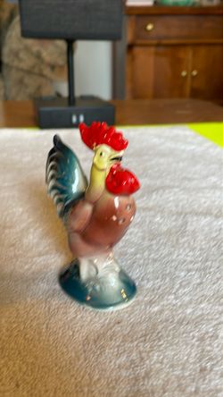 Ceramic Rooster Figurine