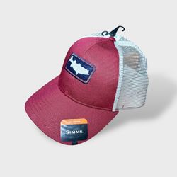 Simms Men’s CBP Striper Icon Rusty Red Trucker Hat Sz OS