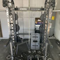 Home Gym Smith Machine Weight Set, Adjustable Weight Bench, Adjustable Dumbbells, Weights