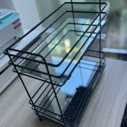 Black Metal + Mirror Shelf 