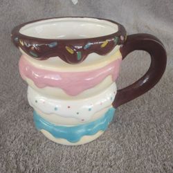 Donut Stack Stoneware Mug by BOSTON WAREHOUSE