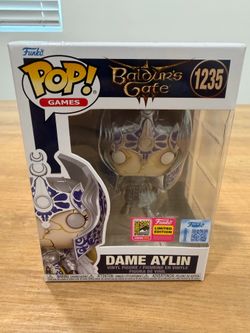 FUNKO POP! SDCC 2026 EXCLUSIVE BALDUR'S GATE DAME AYLIN VINYL FIGURE CON STICKER