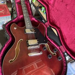 Schecter semi-hollow electric guitar 