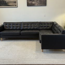 Leather Sectional Couch Delivery Available 