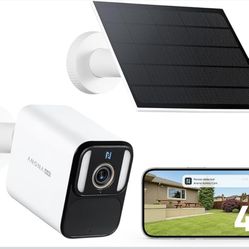 4K Solar Security Cameras Wireless Outdoor, Forever Power with Solar Panel