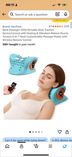 HarrFlow Neck Massager with Heat & Vibration – Brand New