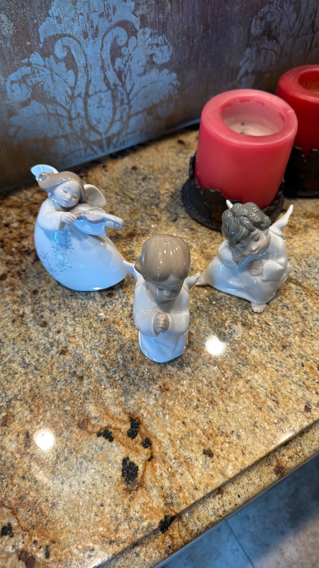 Lladro Angle Figurines (3)