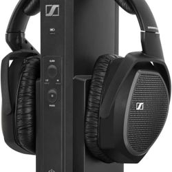 Sennheiser RS 175 RF Wireless Headphone System for TV Listning - Black