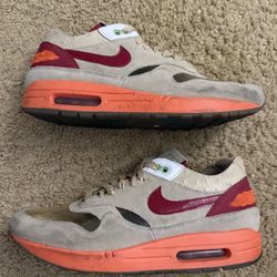 Size 11 (Pre owned, no box) - Air max 1 x clot kiss of death 