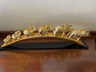 19 inches long decorated elephant