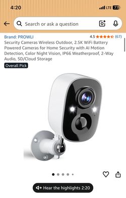 Security Wireless Cameras Outdoor