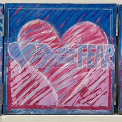 Fine Art Acrylic Painting 49”x16” Triptic