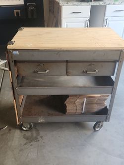 Industrial Work Bench and Storage Cart