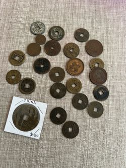 Old Chinese coins (24 pieces )