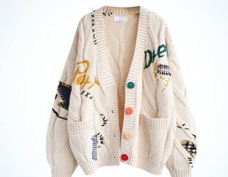 Women's Cable Knit Open Front Cardigan.