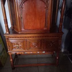 Antique cupboard made by pain furniture company