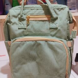 2 In 1 Diaper Bag  With Changing Bassinet