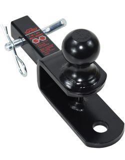 Trailer Hitch Towing Ball Mounts , 2-Inch Ball, Clevis Pin , Fits 1 1/4-Inch Receiver