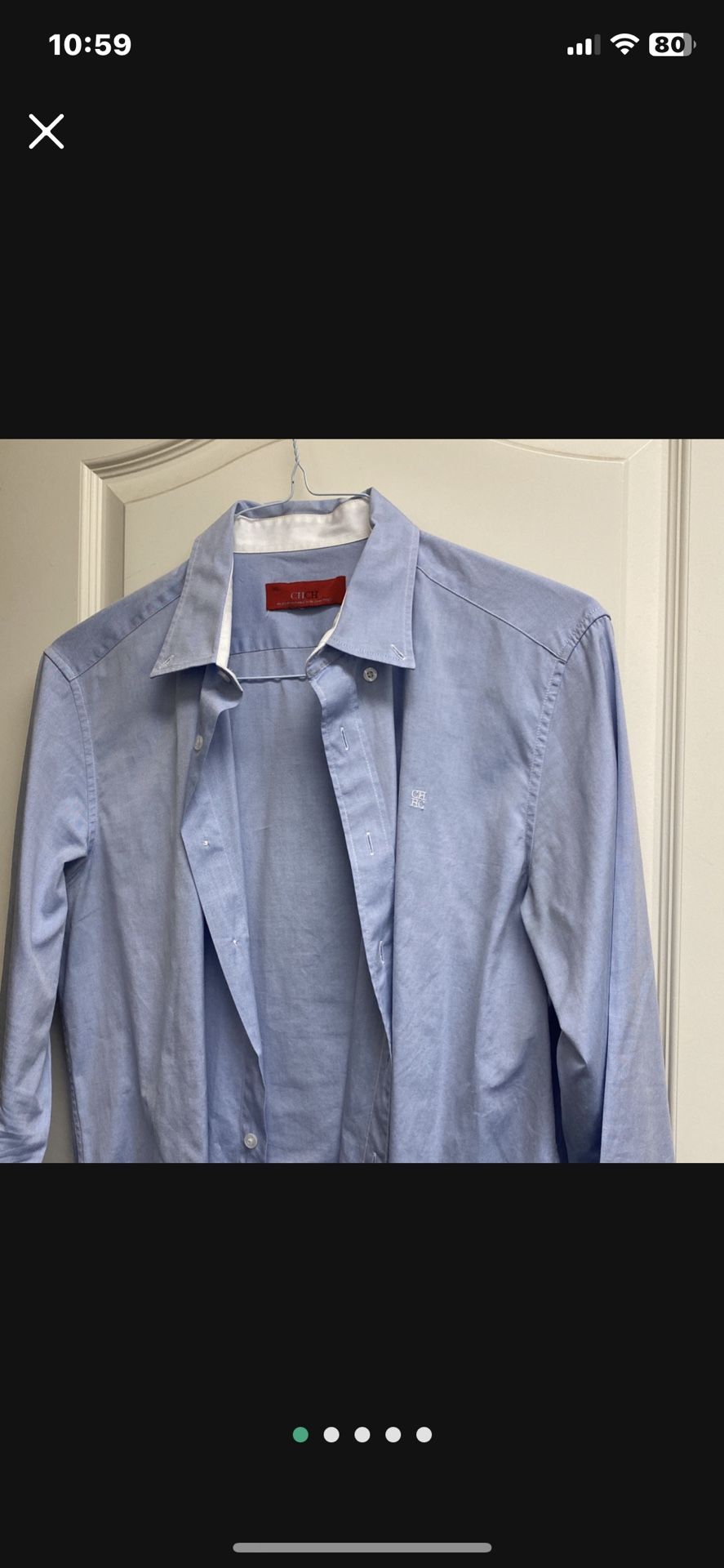 Carolina Herrera Mens Shirt Large $60