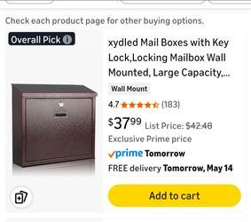 Mail Boxes with Key Lock