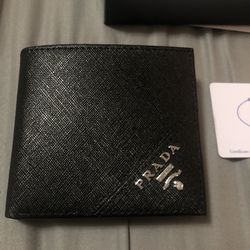 Prada Saffiano Wallet Men Black