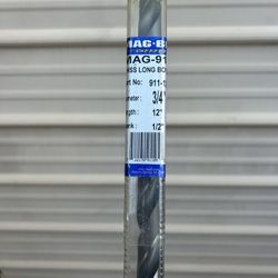 New 3/4” X 12”  1/2” Shank Mag-B Drill bits