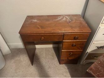 Old wood desk