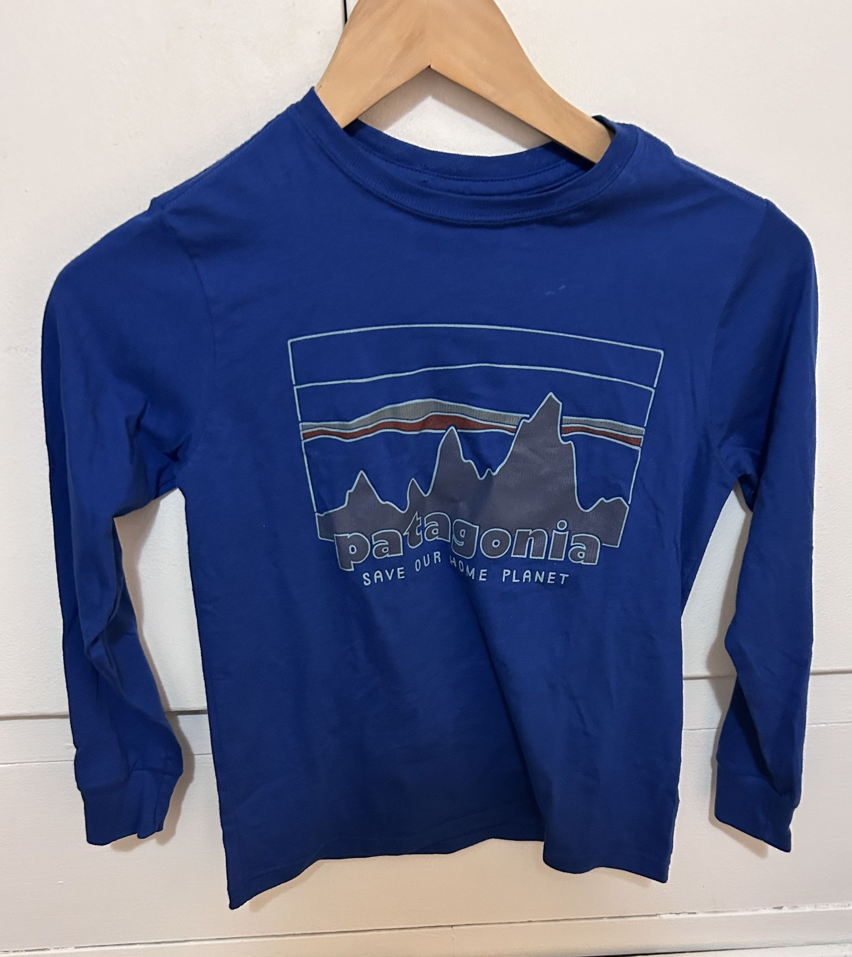 Patagonia BOYS Size XS 5-6 Long Sleeve Shirt 