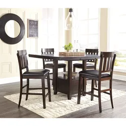 Haddigan Counter Height Dining Table and 4 Barstools Top-Notch Craftsmanship
