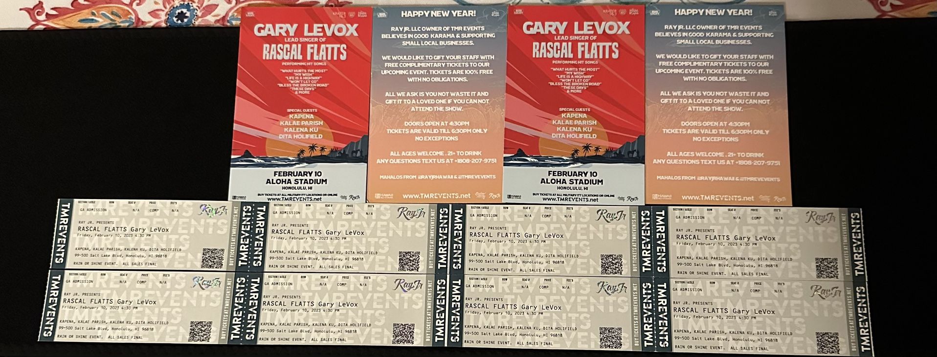 8-tickets To Rascal Flatts