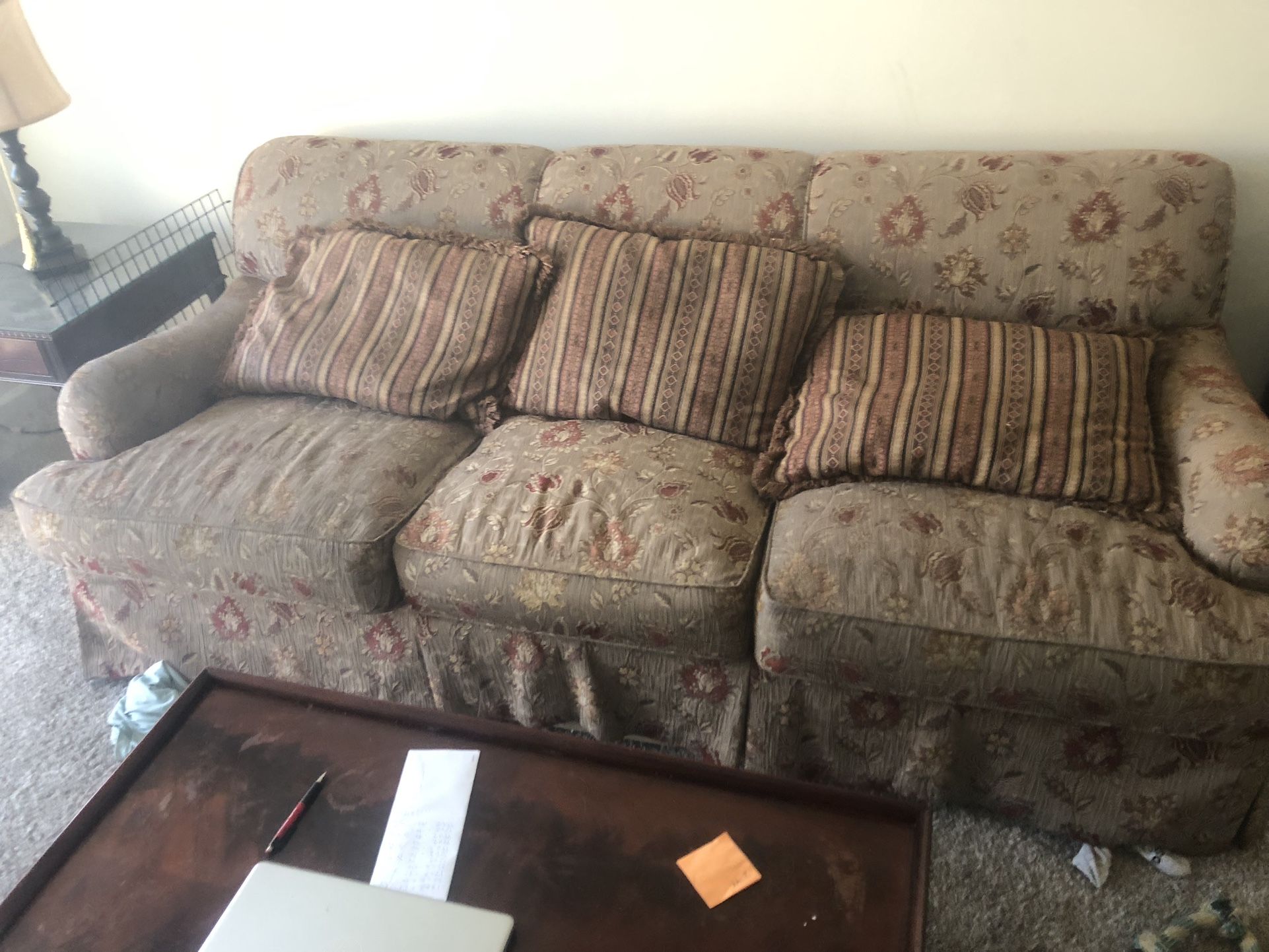 Very Nice Sofa Originally $2000 Plus Dresser And Mirror