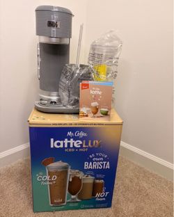Mr. WCoffee 4-in-1 Single-Serve Latte Lux, Iced & Hot Coffee Maker